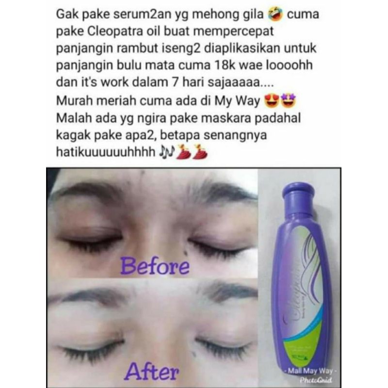 my way Cleopatra  paket shampo dan oil serum pemanjang rambut