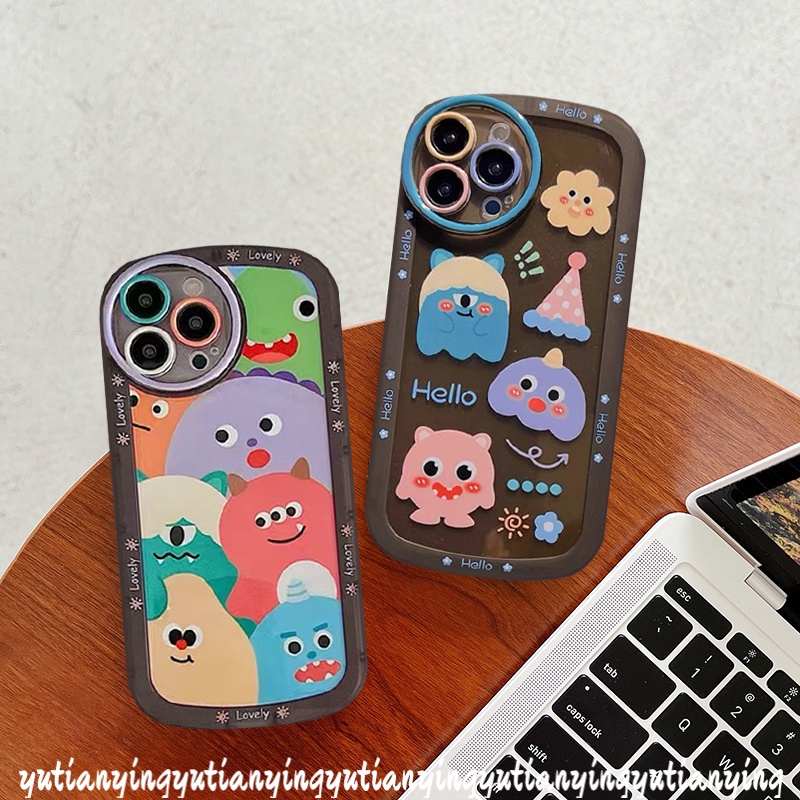 Soft Case Desain Kartun Monster Kecil Untuk Redmi 9T 10 9 10A 10C 9A 9C Note10s Note 10 Note 11 10Pro Note 8 9s 11Pro