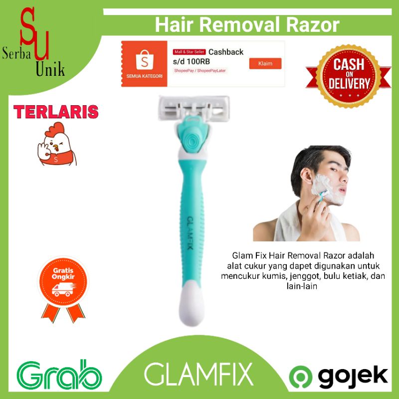 Glam Fix Hair Removal Razor / Alat Pencukur Bulu Halus Isi 2pcs