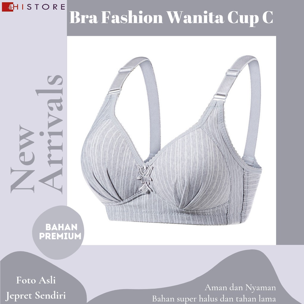 [HI] Bra BH JUMBO CUP C Fashion Wanita Bra wanita Premium Busa Tipis Tanpa Kawat Sangat Nyaman 2020