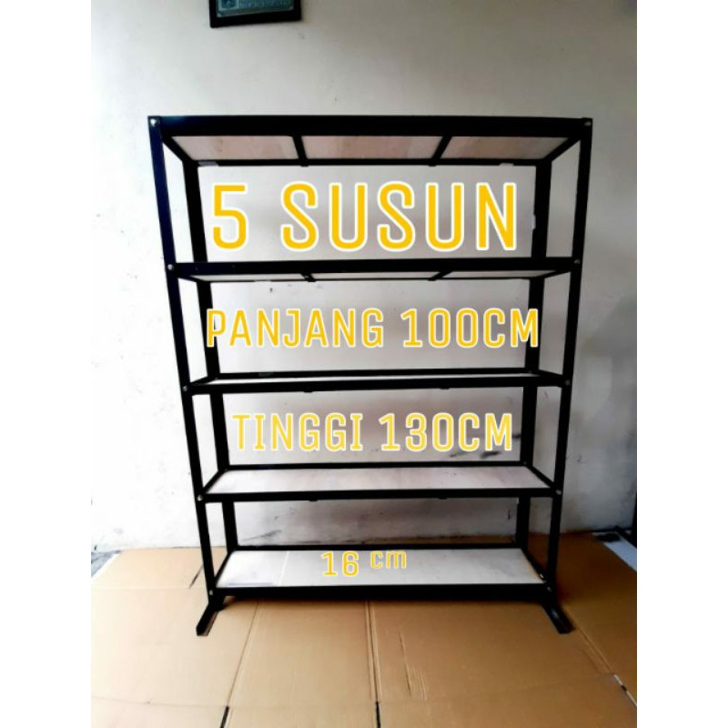 Rak cupang 5 susun besi full 3mm