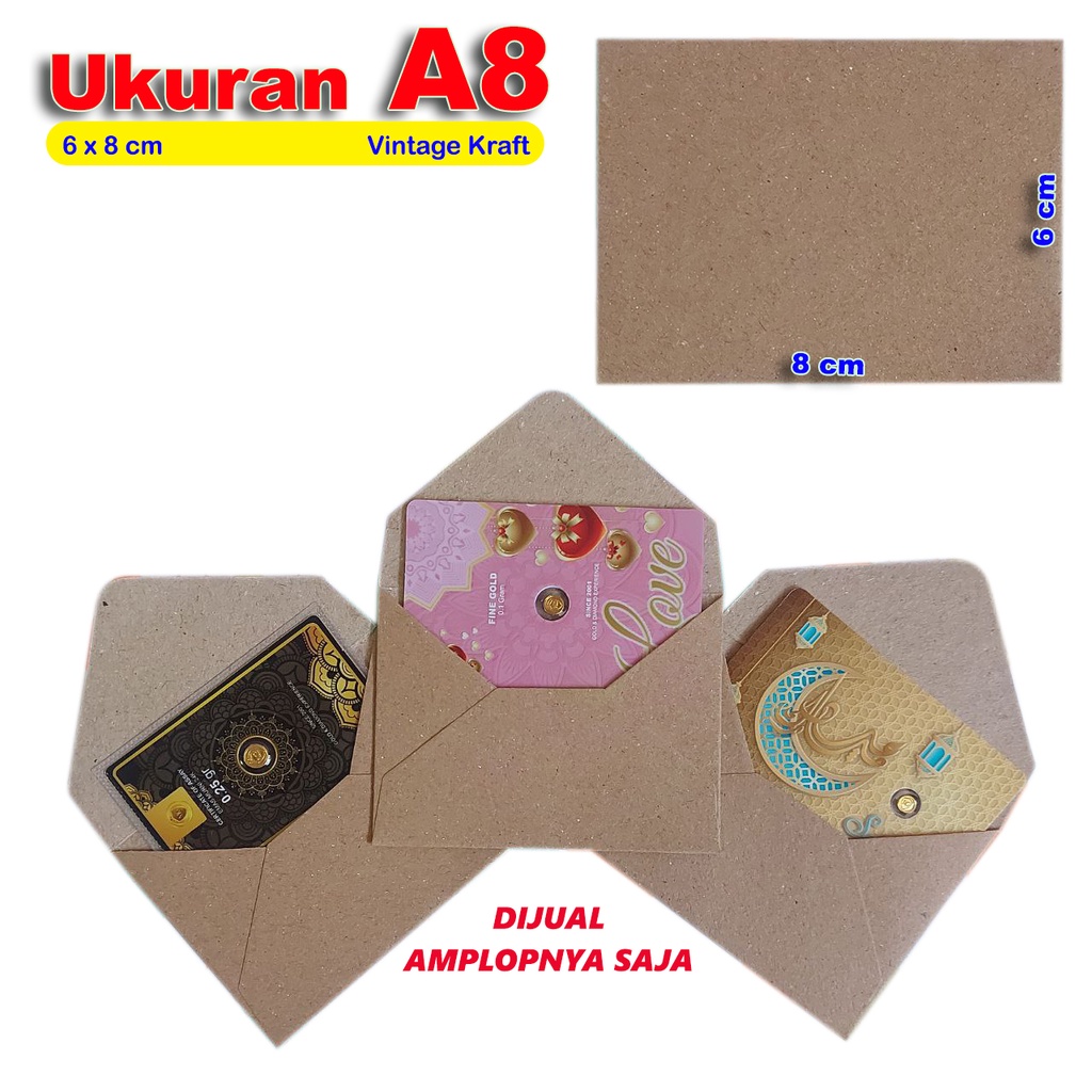 Tambahan Faktur dan Amplop A7 A8 untuk Minigold