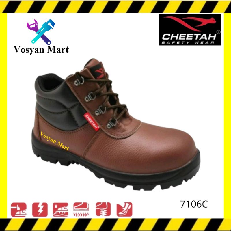 sepatu safety cheetah 7106c    safety shoes cheetah 7106c    sepatu proyek    sepatu cheetah    sepa