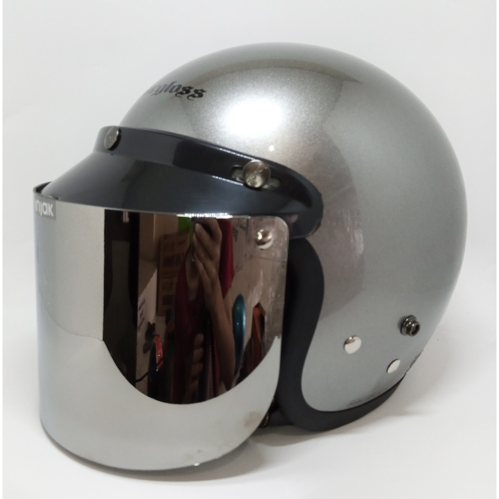 Paket Helm Bogo Cargloss Cfm Kaca Datar