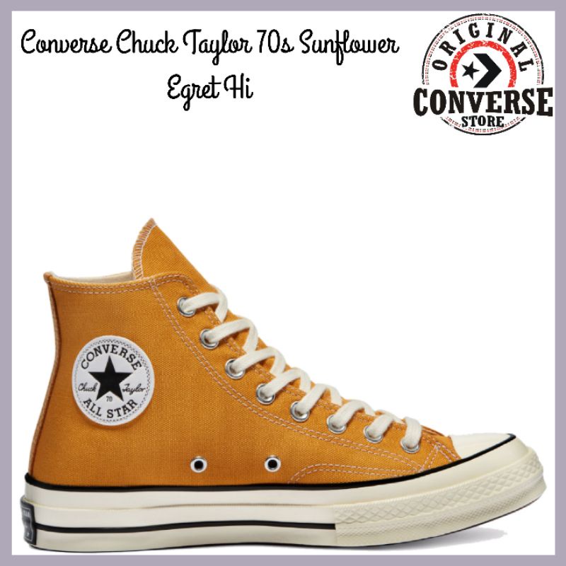 ORIGINAL CONVERSE CHUCK TAYLOR 70s SUNFLOWER EGRET Hi 162054C UNISEX