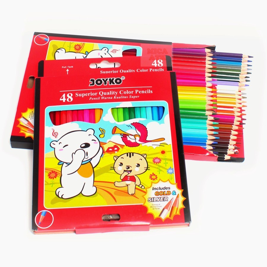 

Joyko Pensil WarnaCP-48PB Pensil 48 Warna Set Color Pencil