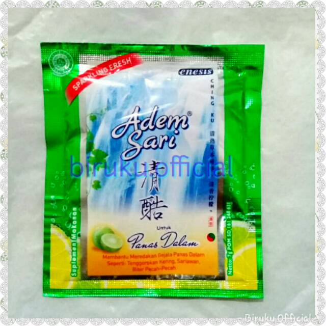 

Adem Sari Sachet 7gr Minuman Bubuk / Pereda Panas Dalam