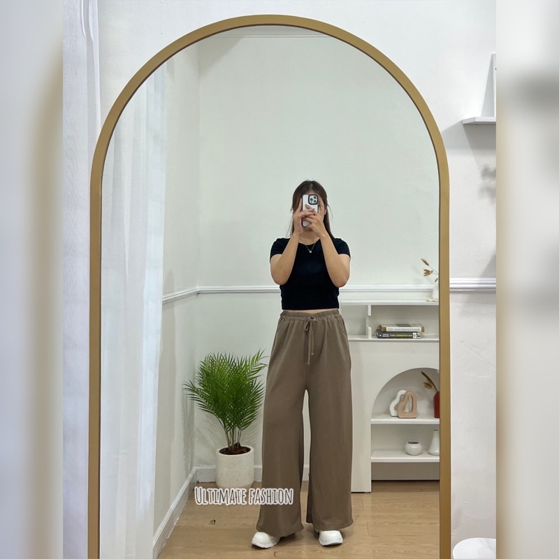 Kulot Waffle 893 Import - Celana Kulot - Celana Wanita - Trouser Pants