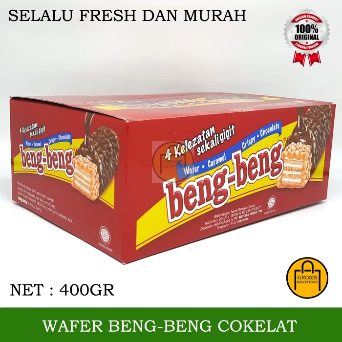 

BENG-BENG WAFER KRISPI COKELAT BENG BENG CRISPY CHOCOLATE KEMASAN 20 PCS