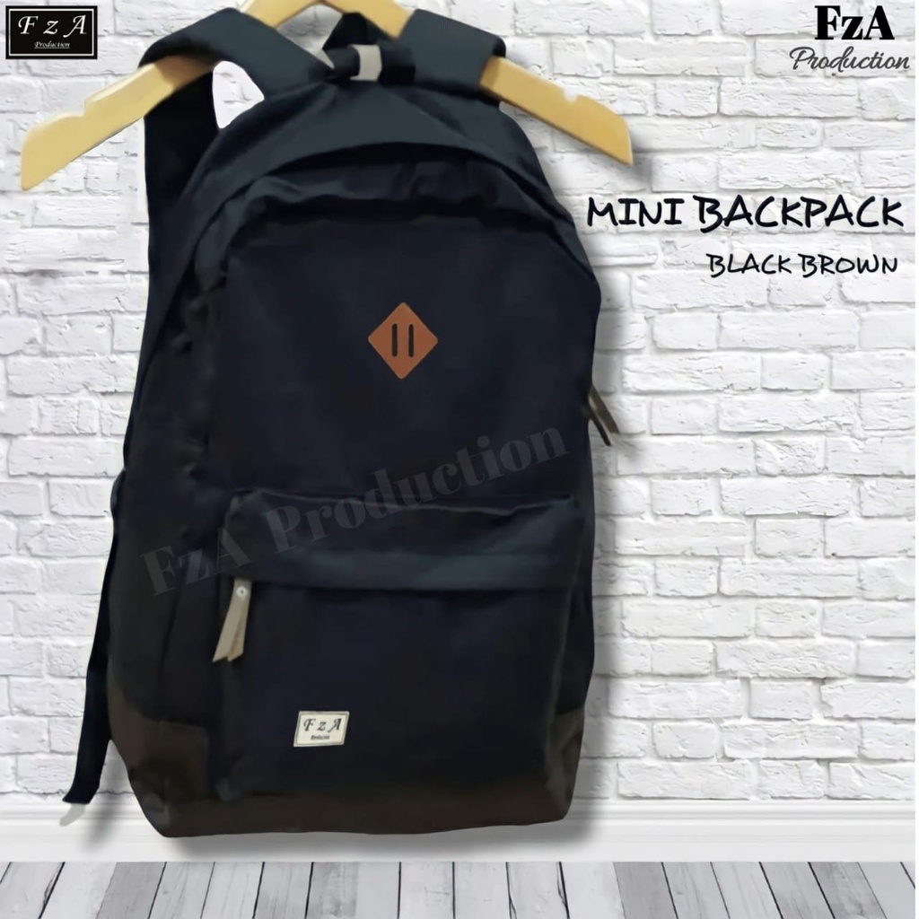 Big Promo..Tas Ransel Distro sekolah kuliah Kerja Pria 4286CV Tas Premium - Ads Navy-Black Brown