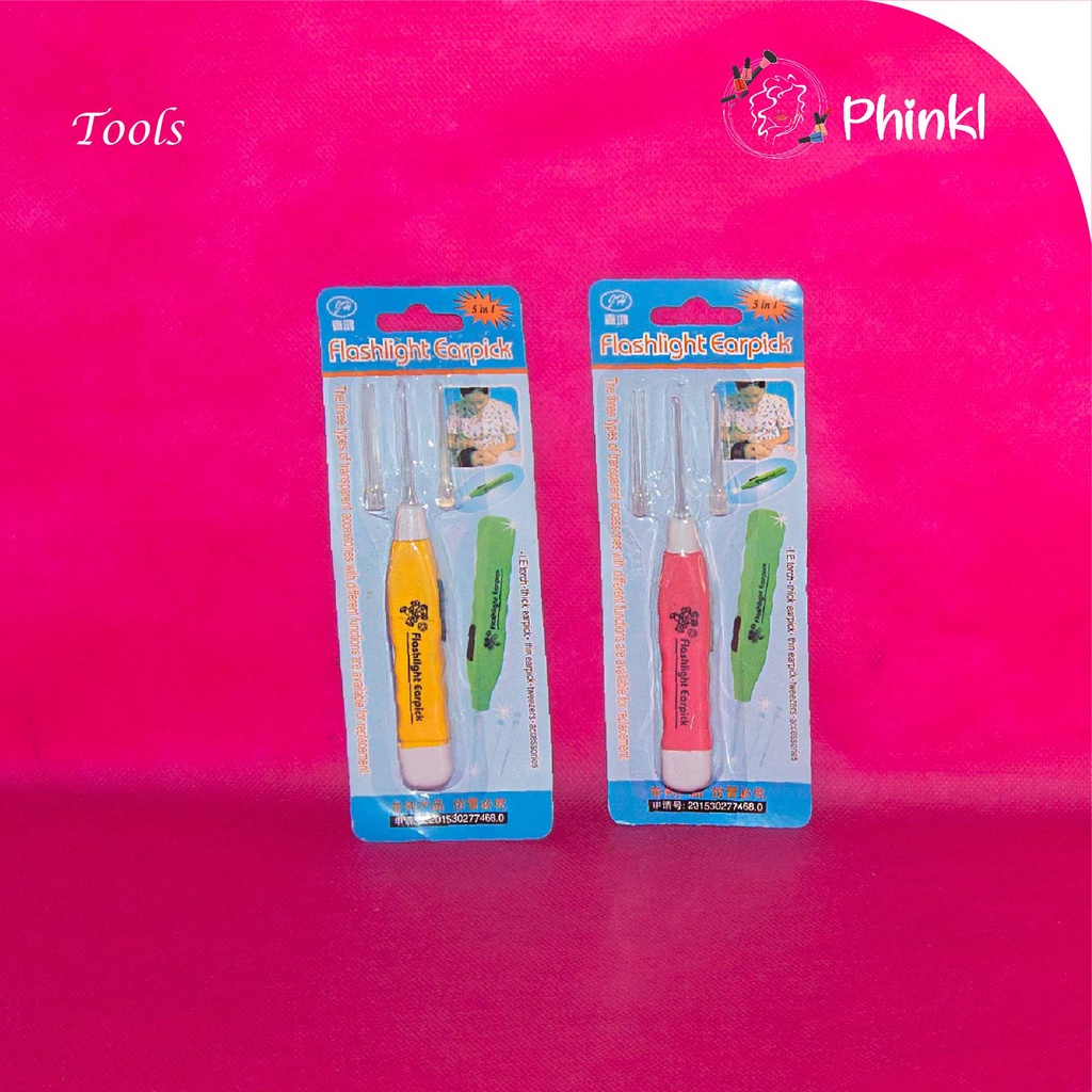 `ღ´ PHINKL `ღ´ Earpick ear pick senter korek kuping telinga lampu LED bisa dipakai saat gelap