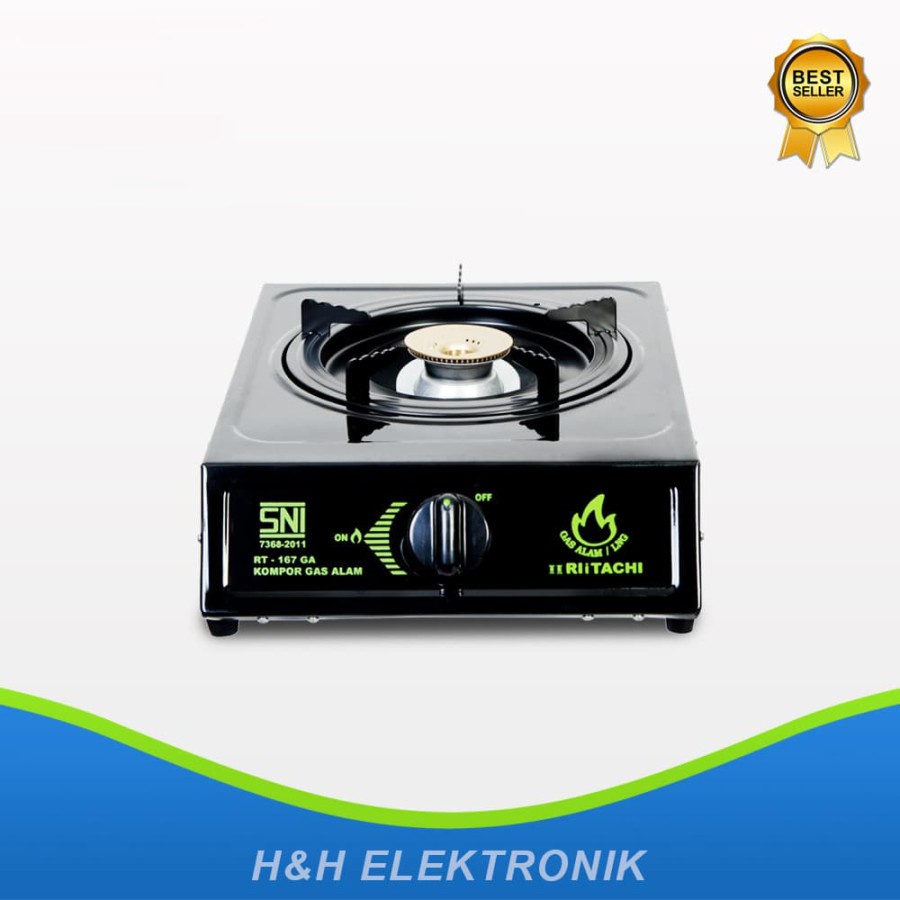 Kompor Gas Alam RliTACHI 1 Tungku - RT 167 GA