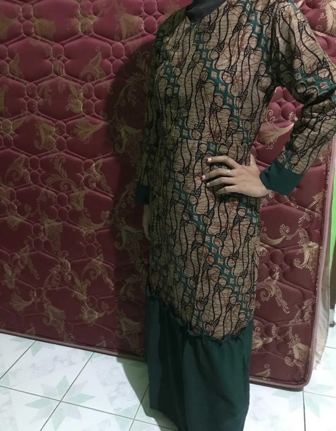 Maura Couple - Sania Ruffle Batik Couple Ori Ndoro Jowi Garansi Termurah Shopee - Kebaya Couple 2728