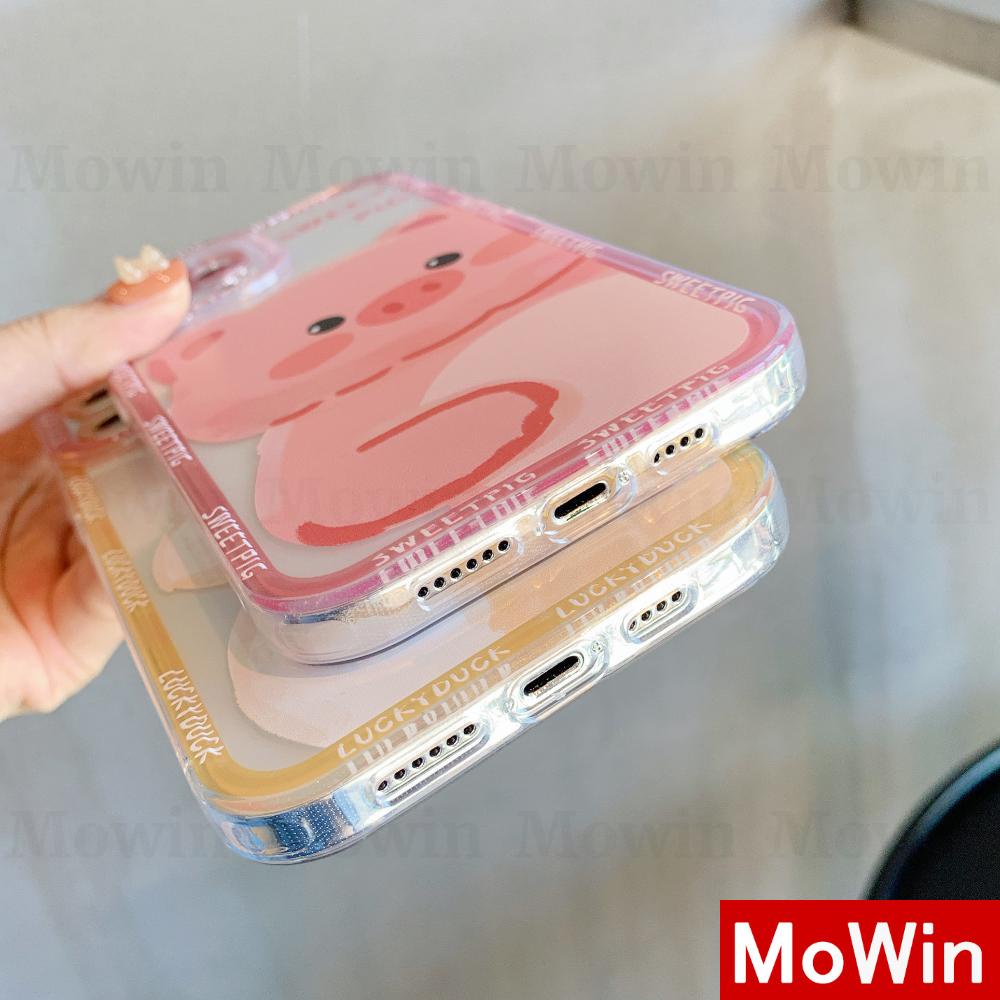 iPhone Case Silicone Soft Case Clear Case Square Edge Angel Eyes Camera Full Coverage Protection Shockproof Pink Yellow Cartoon Cute Style For iPhone 13 Pro Max iPhone 12 Pro Max iPhone 11 Pro Max iPhone 7 Plus iPhone XR XS MAX 7 7/8/S X/XS Pro Max Plus