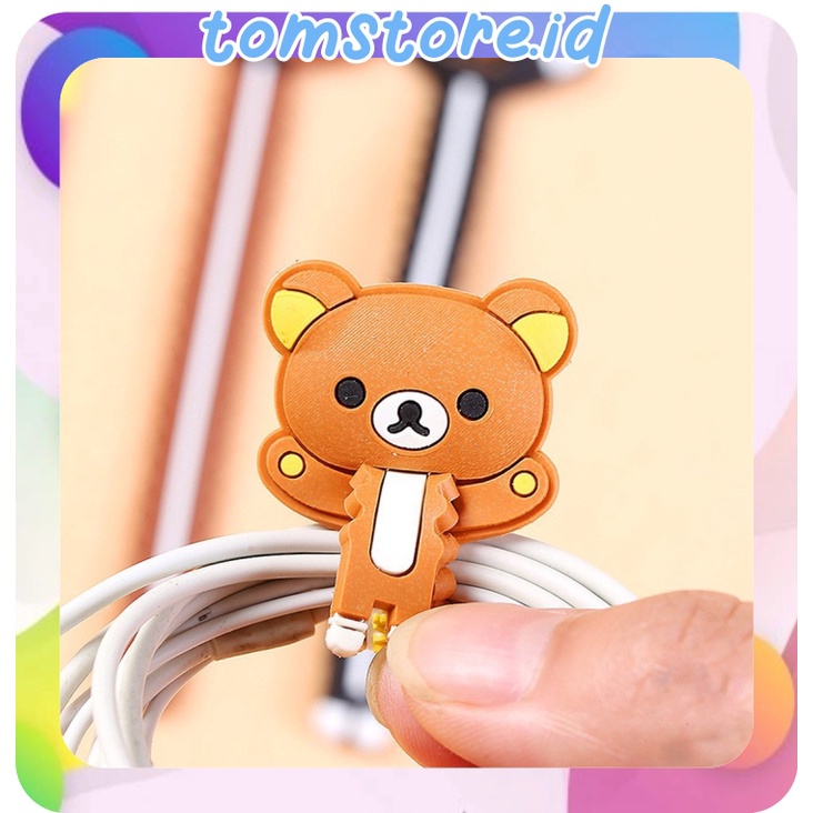 Tali Pengikat Kabel Charger Listrik Lucu Cord Holder 3d Acc Hp — 7