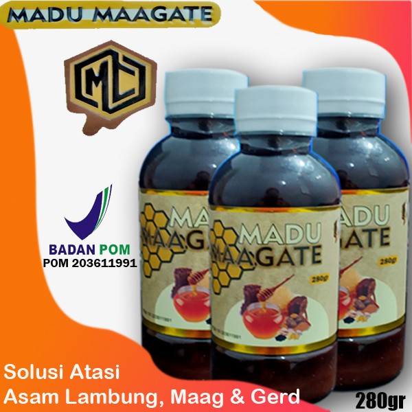 Madu Maagate Asam Lambung Paling Efektif Obat Maag Gerd Kronis Magh Akut MAGATE OBAT LAMBUNG