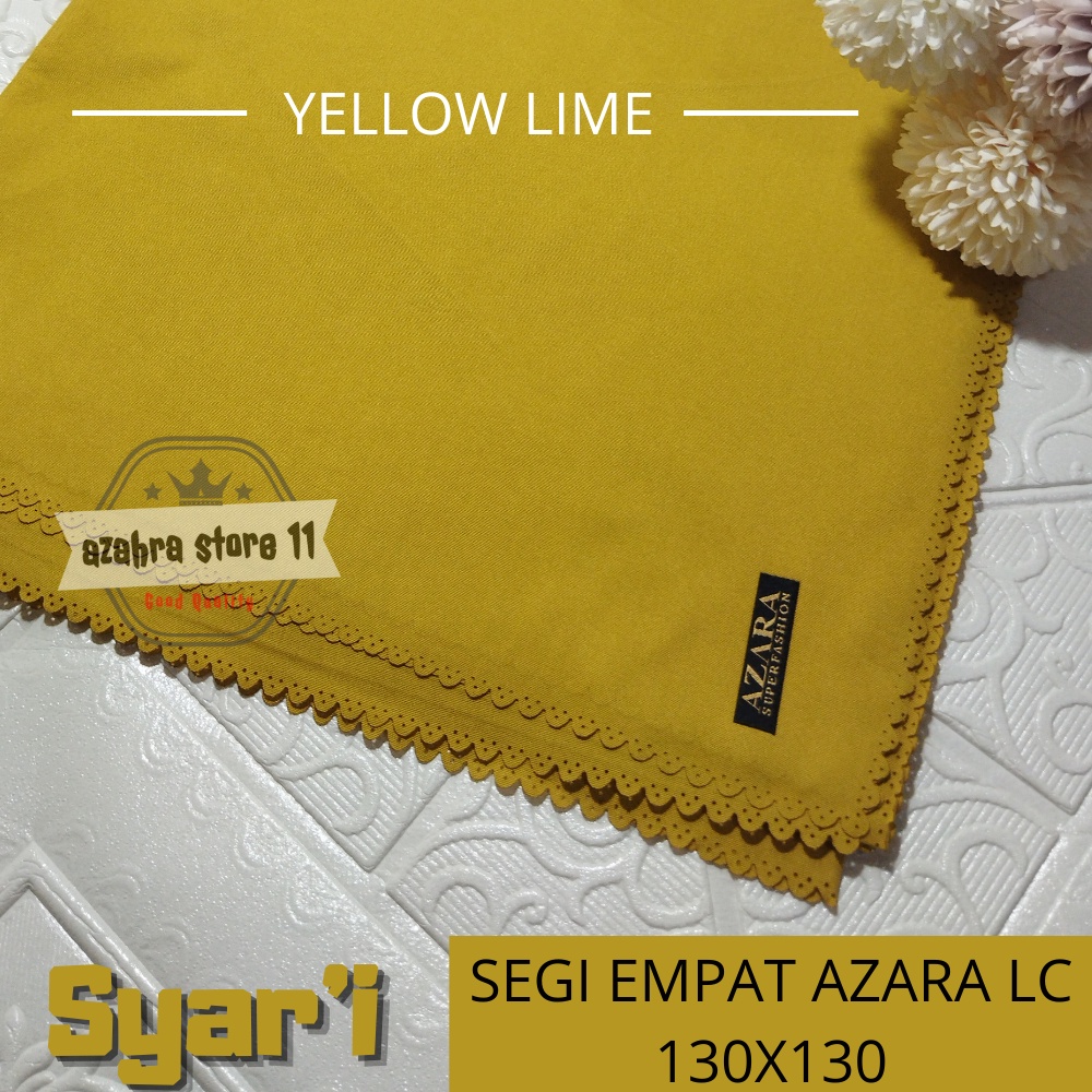 Hijab Segi Empat Oscara Syar'i 130x130 Laser Cut Voal Polos Jumbo