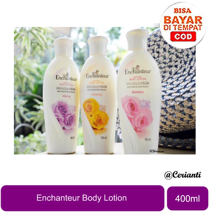 [400GR] Enchanteur Hand &amp; Body Lotion Alluring | Charming | Romantic Radiant White 400ml | HBL Lotion Tubuh