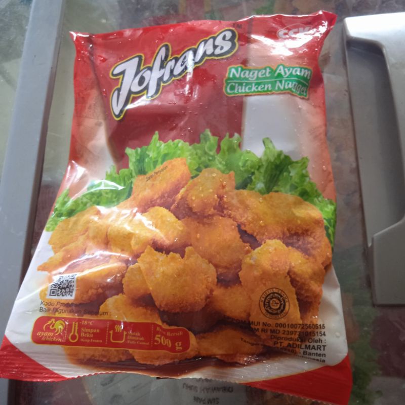 

NUGET JOFRANS 500 GR FROZEN FOODS LAZIZ MURAH BAGUS HALAL PEKANBARU DAN SEKITARNYA PENGIRIMAN AMAN BISA JNT READY PEKANBARU BISA COD PANAM RIMBO PANJANG RIAU INDONESIA CUS ORDER NOW STOCK TERBATAS PROMO FREE ONGKIR