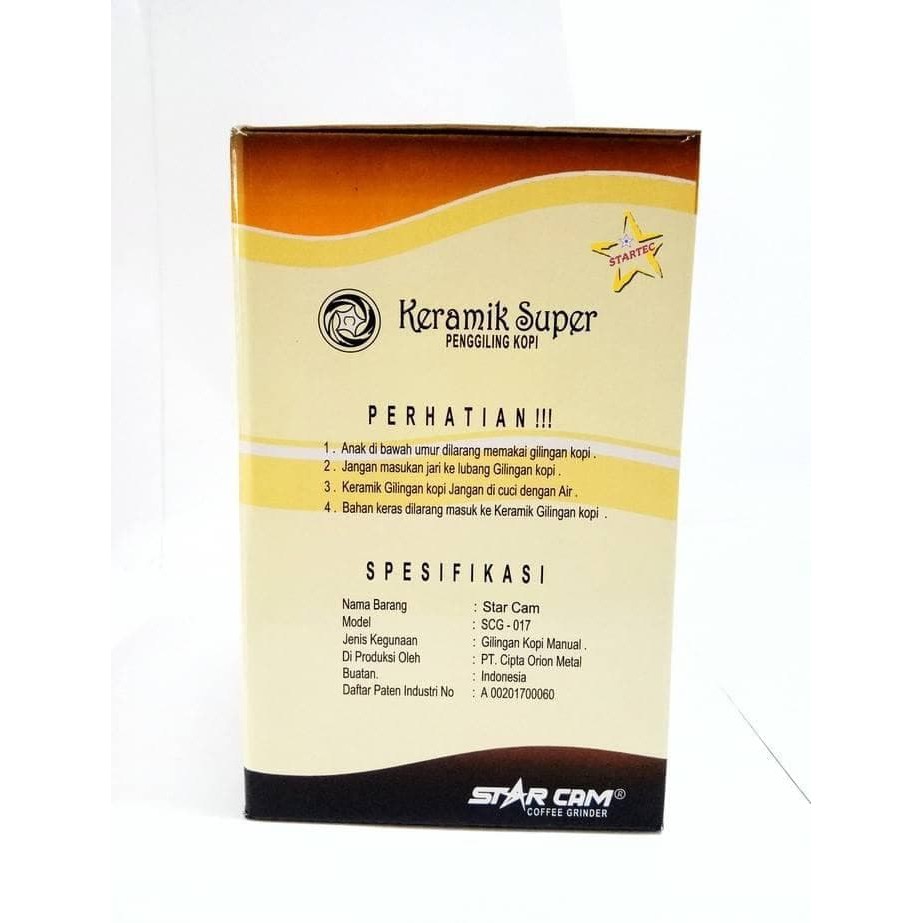 Starcam manual coffee grinder SCG 017/gilingan kopi manual startec