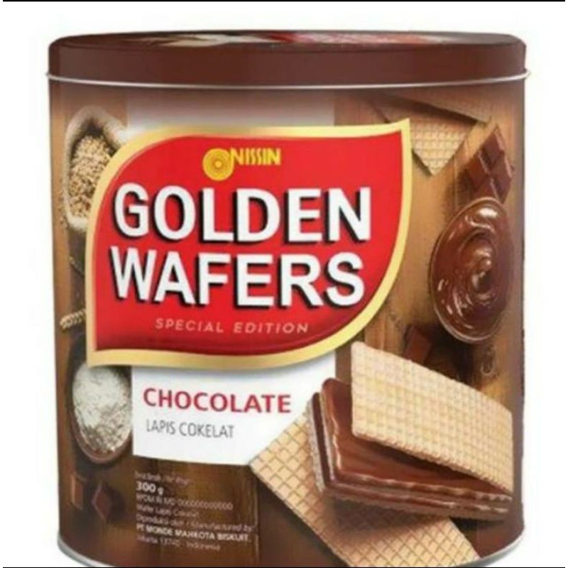 

Nissin Golden Wafers cocholate 300g/klng