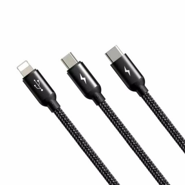 Mcdodo 3 in 1 cable kabel charging charger micro usb lightning Type-C