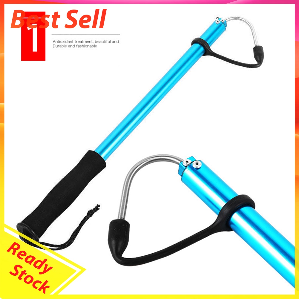 116cm Telescopic Retractable Fish Gaff Ice Sea Fishing Spear Hook Gripper