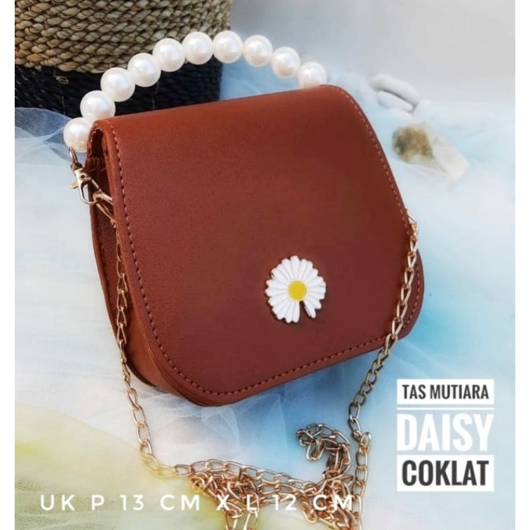 TAS MINI RANTAI MUTIARA TAS PESTA LUCU MURAH