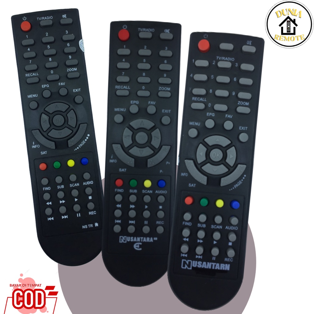 Remot Remote SET TOP BOX DVB T2 TANAKA Nusantara HD