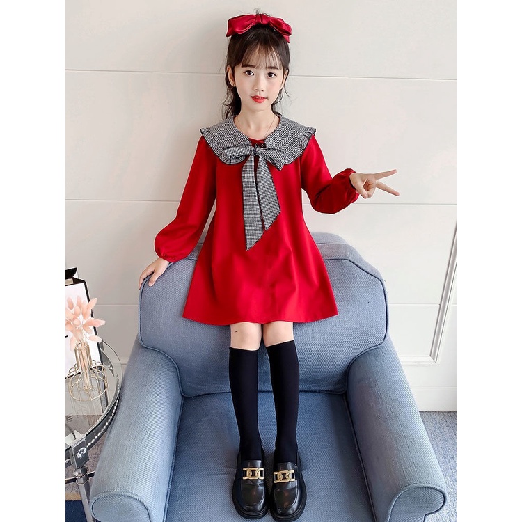 (1-6tahun) QZ-67 Baju Anak Import/Gaun Anak Perempuan/Gaun Busur/Gaun PutriPREMIUM QUALITY IMPOR