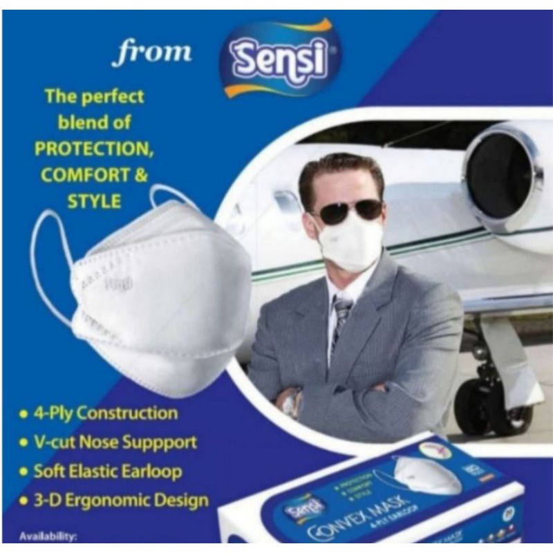 Masker Sensi Convex Mask Earlop Evo 4 ply isi 20 pcs