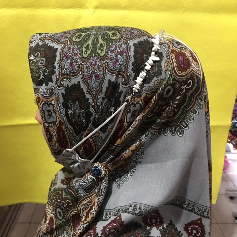 Strap Masker Hijab Konektor  Batu Pecah 2in1 Stopper Tabung - Strap Mask - Tali Kalung Masker