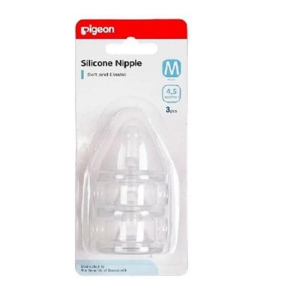 PIGEON Silicone Nipple Triple Pack Pigeon 3'S