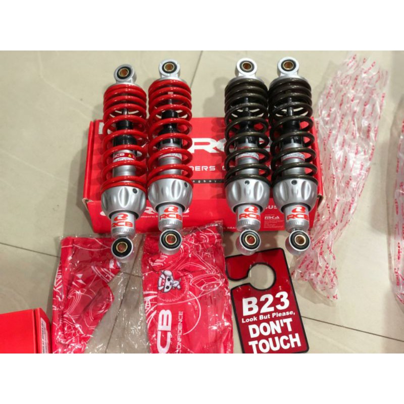 Shock rcb a2 series silver series bebek 280mm jupiter z f1 f 1 zr red titan absorber racingboy