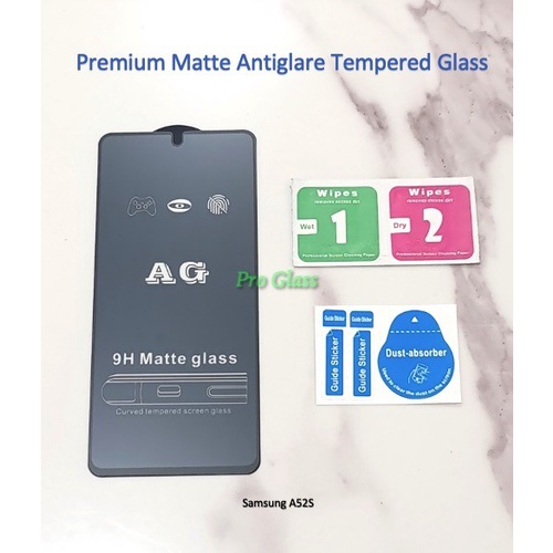 Samsung A03 M52 A52s FULL COVER ANTI GLARE / DOFF Tempered Glass