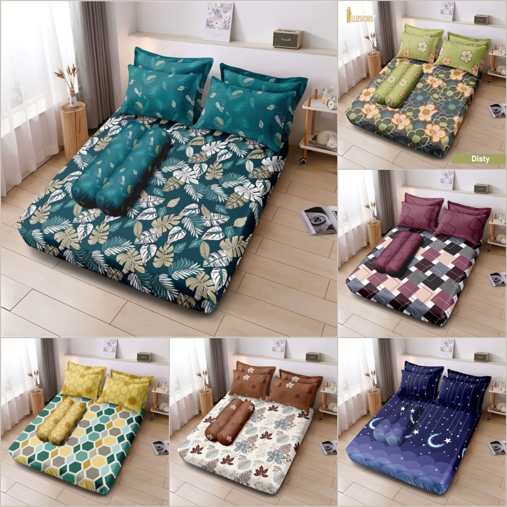 ILLUSIONS - Sprei King (180x200) Terlaris pilihan