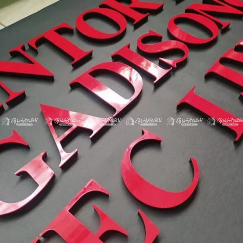 NEW!!! Backdrop Akrilik Timbul | Huruf Timbul Akrilik Busa Ati