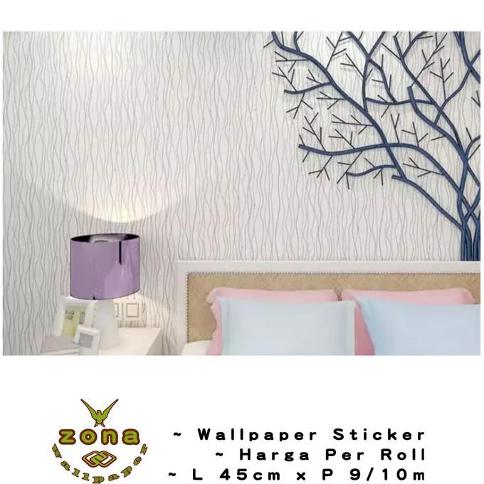 Salur Ikal Putih Wallpaper Dinding