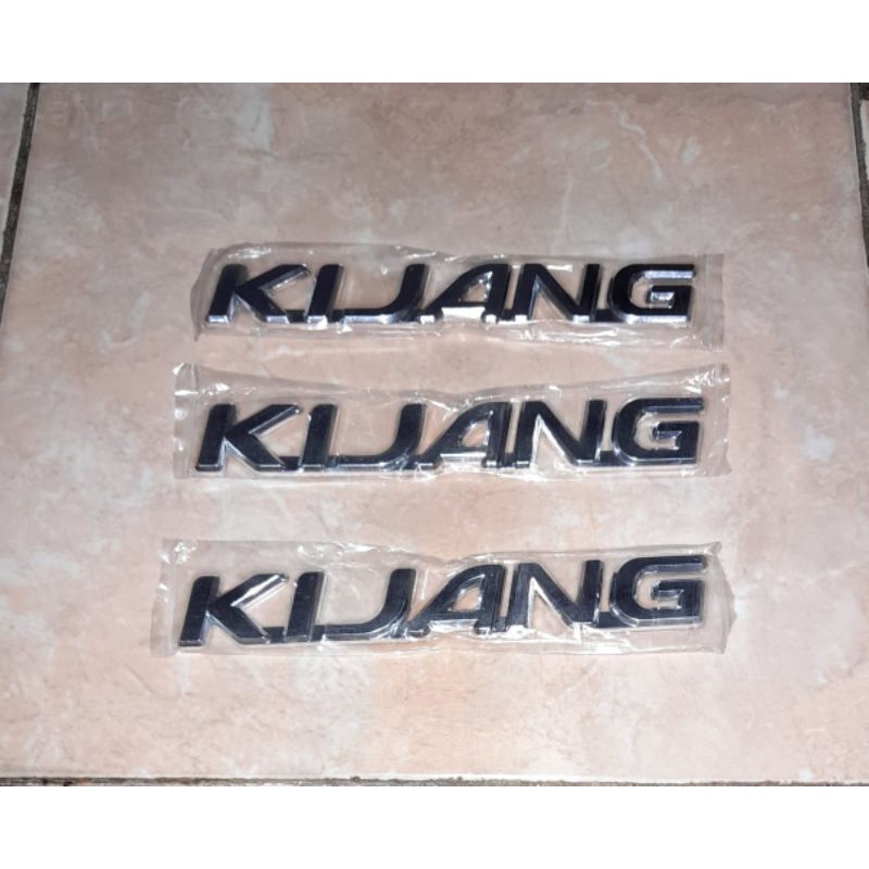 Emblem logo tulisan Kijang Kapsul samping kijang kapsul 1 pis