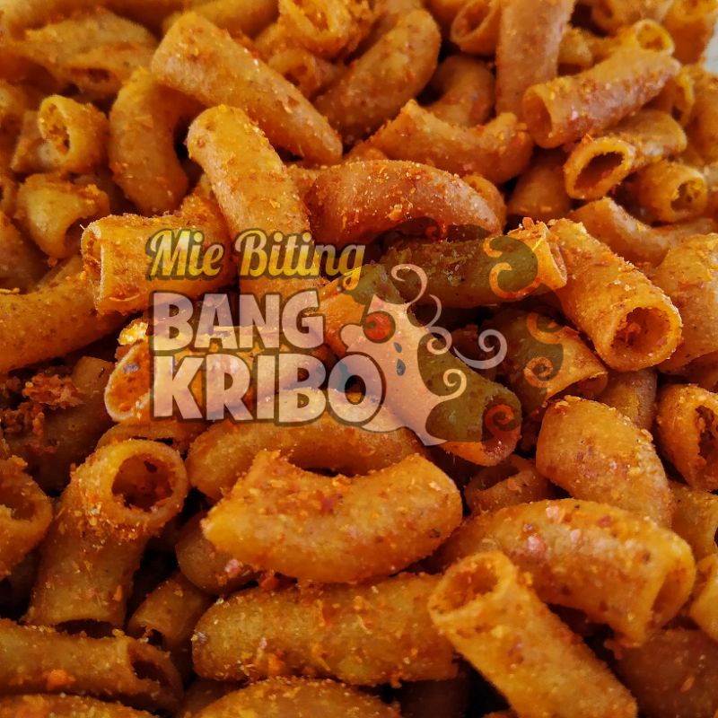 

Bang Kribo-Camilan Pedas Makroni bantet kriuk mie lidi super pedas gurih