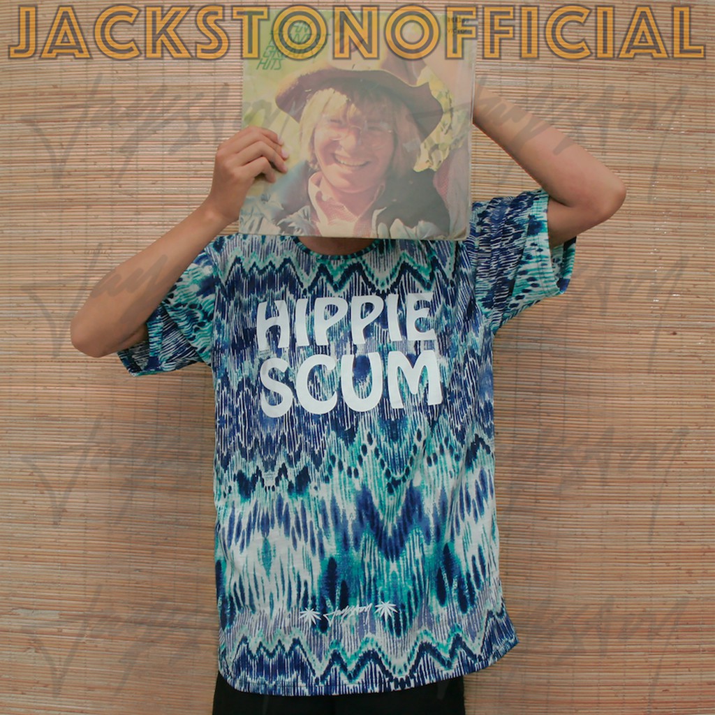 TANYA STOCK DAHULU HippieScum. Kaos Laki2 Jackston Pria Psychedelic Peace Love Trippy Acid LSD Hippy