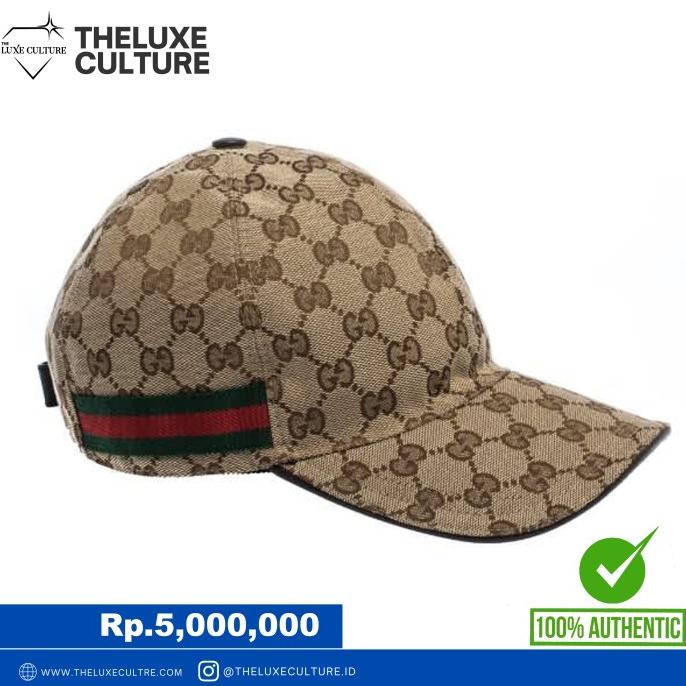 Gucci Classic Khaki Cap (100% Authentic)