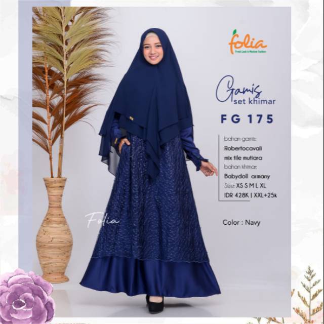 Gamis set khimar folia 175