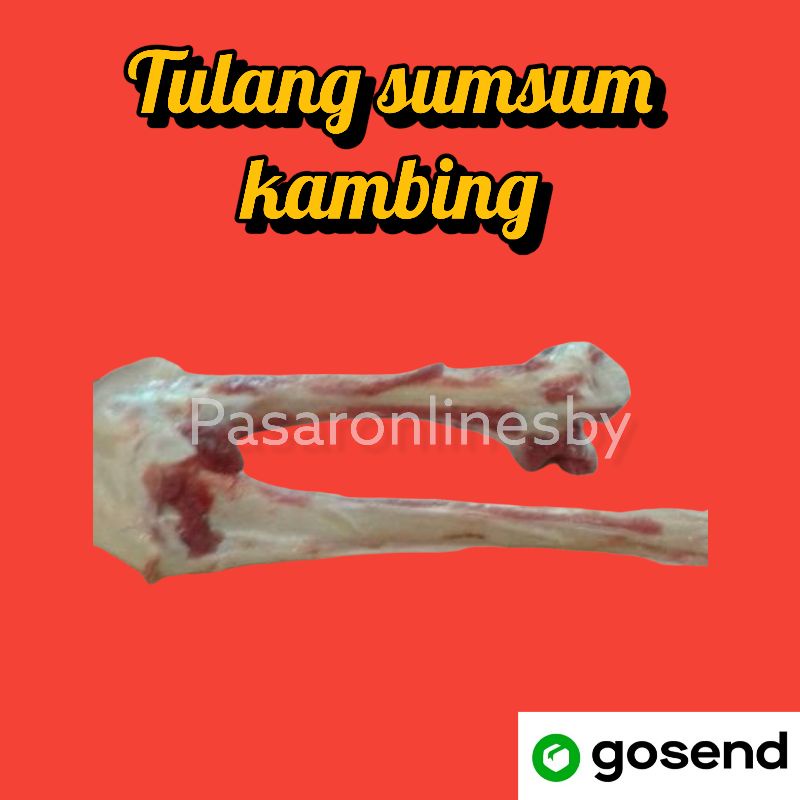 

PASAR GUBENG - Tulang Sumsum / Engkel / Balungan Kambing - Per 500g