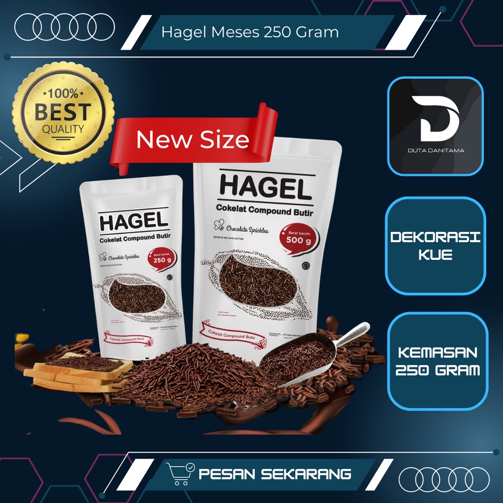 

Hagel Meises 250 gram kemasan pouch