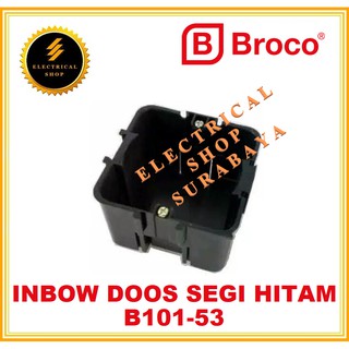 BROCO INBOW DOOS SEGI / PERSEGI HITAM B10153 (TERSEDIA HARGA GROSIR) - IMBODUS IB DUS B101