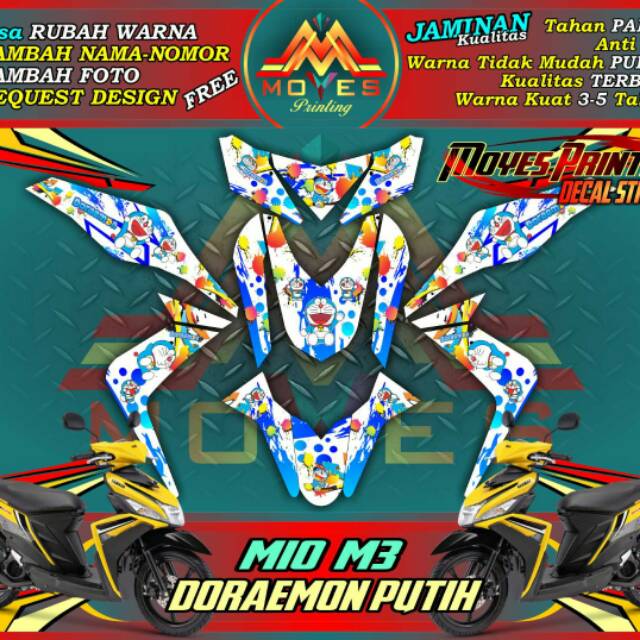 Decal Mio M3 Doraemon