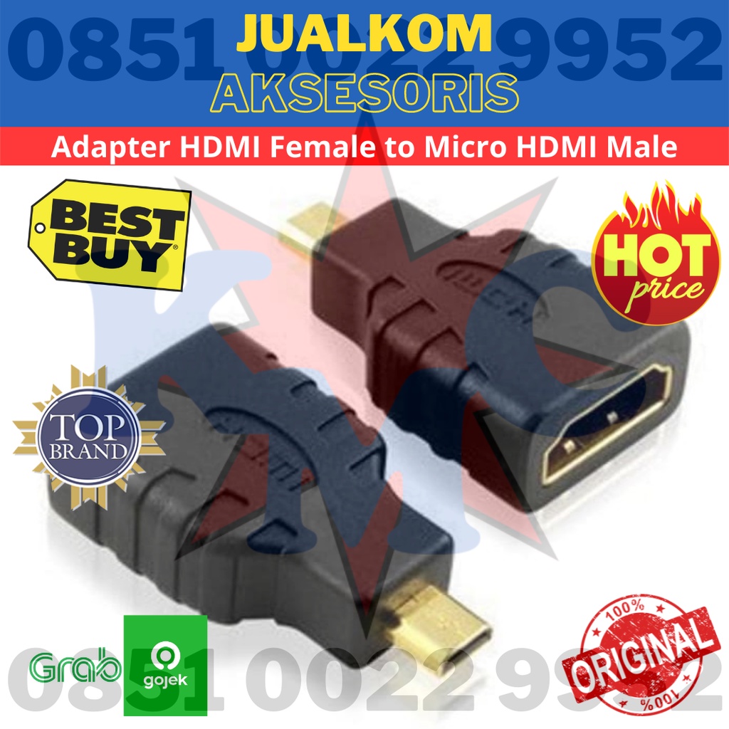 Adapter HDMI Female to Micro HDMI Male