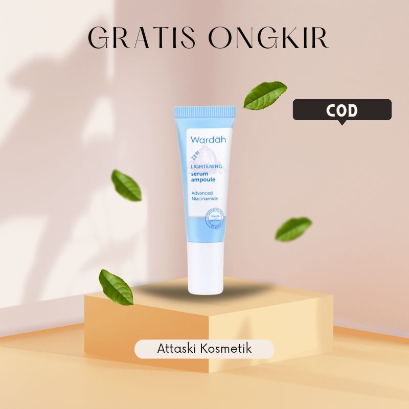 Wardah Lightening Serum Ampoule 8ml Memutihkan Mencerahkan Kulit Wajah