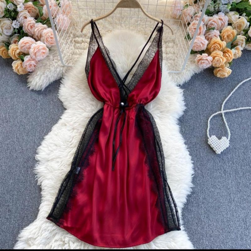 SLS06 Lingerie satin / Lingerie premium / lingerie sexy / lingery murah-2